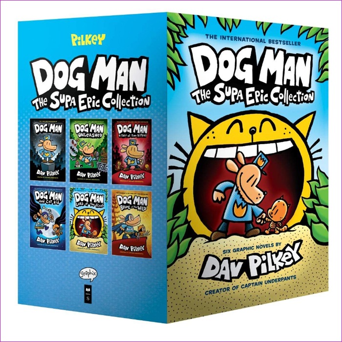 Dog Man #1-6 Boxed Set : The Supa Epic Collection 도그맨 6권 박스세트 (Hardcover 6권)