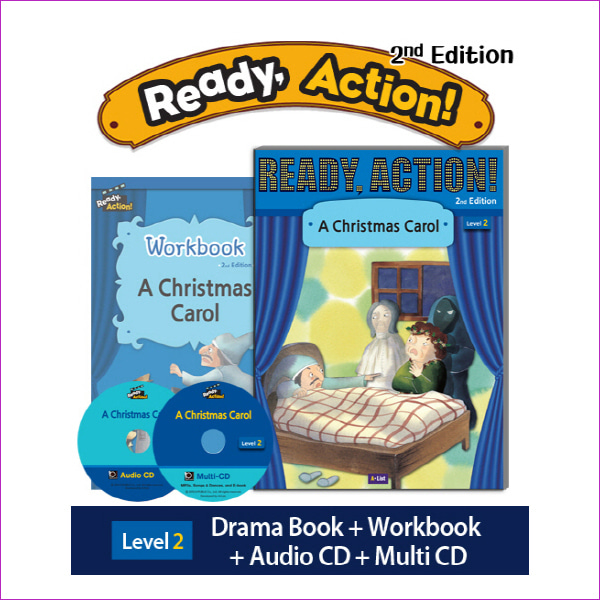 Ready Action. 2: A Christmas Carol(SB+WB+CDs)(2판)(CD2장포함)(Ready Action Level 2)(전2권)